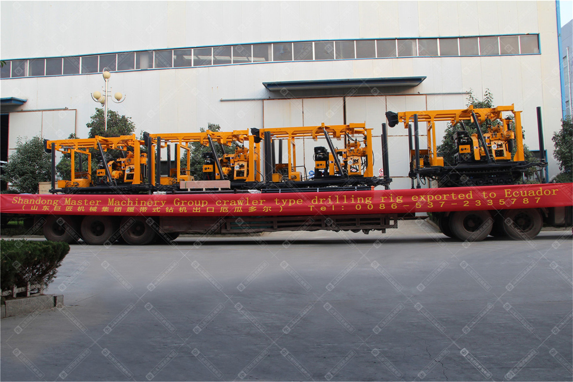 山东德信竞技机械集团履带式钻机出口厄瓜多尔